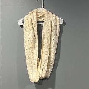 CELESTE Cream Wool Blend Scarf